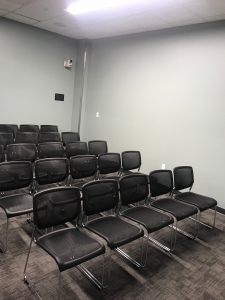 Picture of Conference Room with chairs arranged in theater style
