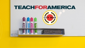 White Board says teach for america