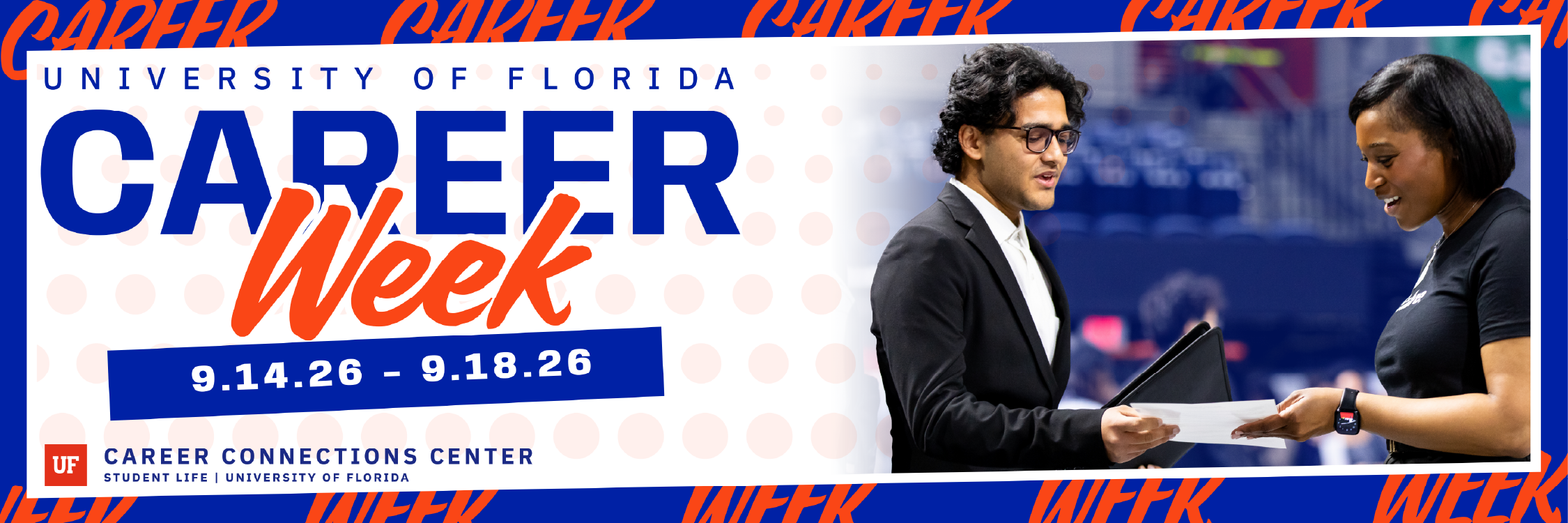 Promotional Banner for UF's 2026 Fall Career Week.