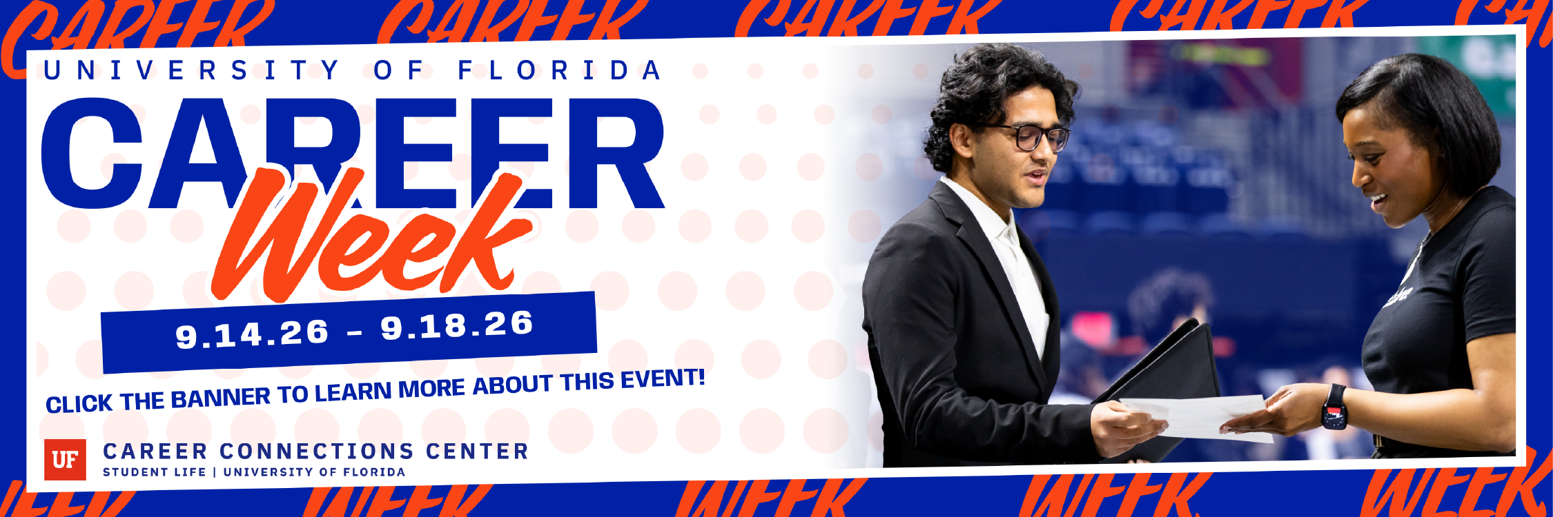 Promotional Web Banner for Career Week. Click to find out more information.